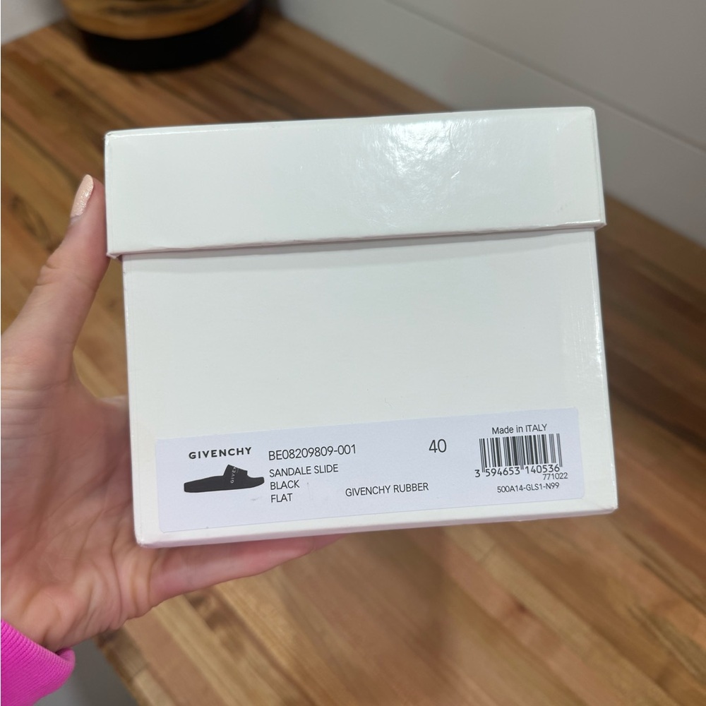 Givenchy Logo Print Rubber Slides - image 3